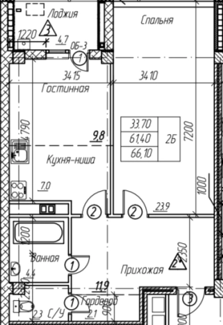 Купить квартиру в Республике Татарстан (татарстан). Вариант № 141014, 0, площадь -  квм, цена 8837174 рублей