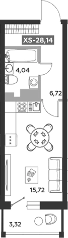 Купить Студию в ЖК Аквилон Zalive в Санкт-Петербурге. Вариант № 8936849, 0, площадь -  квм, цена 8834795 рублей