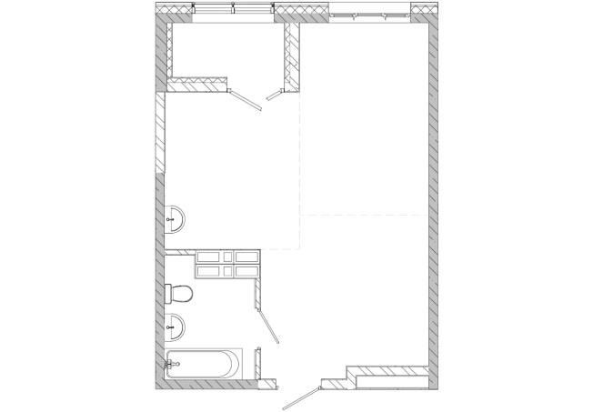. Вариант № 4137214, 0, площадь - 42.06 квм, цена 8622300 рублей