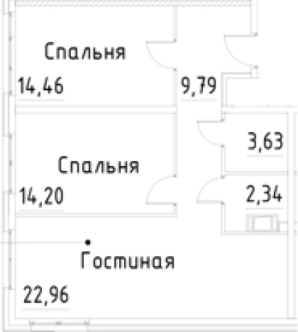 Купить трехкомнатную квартиру в ЖК Про.Молодость в Санкт-Петербурге. Вариант № 9327418, 0, площадь -  квм, цена 12110948 рублей