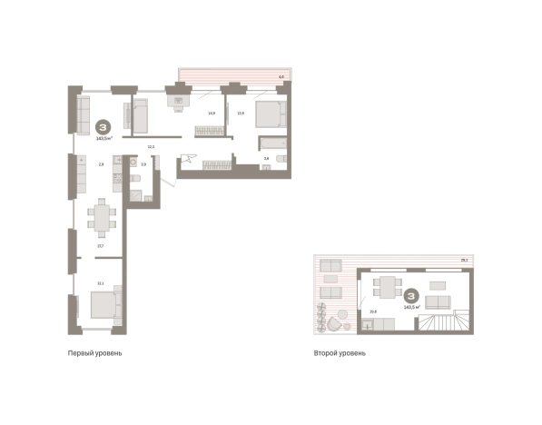 Купить трехкомнатную квартиру в новостройках в ЖК Метроном в Москве. Вариант № 8484214, 0, площадь -  квм, цена 43920000 рублей