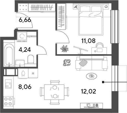 Купить квартиру в ЖК Публицист в Пушкине. Вариант № 139626, 0, площадь -  квм, цена 6666342 рублей