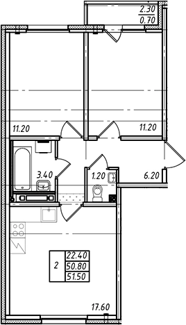 Купить трехкомнатную квартиру в ЖК Ржевский парк в Ленинградской области. Вариант № 7600109, 0, площадь - квм, цена 8015099 рублей