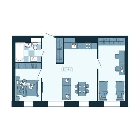 Купить трехкомнатную квартиру в районе Первомайский в Владивостоке. Вариант № 5460066, 0, площадь -  квм, цена 10195687 рублей
