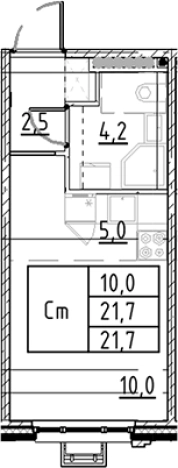 Купить квартиру в новостройках у метро Купчино в Санкт-Петербурге. Вариант № 7597691, 0, площадь -  квм, цена 5413412 рублей
