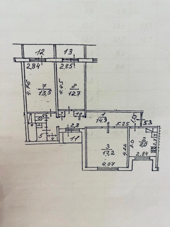 . Вариант № 11785, 42, площадь - 71.7 квм, цена 11700000 рублей