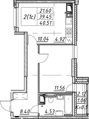 Купить двухкомнатную квартиру в новостройках в ЖК Цивилизация на Неве в Санкт-Петербурге. Вариант № 7850087, 0, площадь -  квм, цена 13852799 рублей