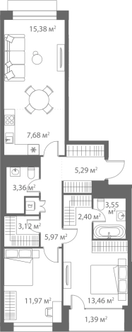 Купить квартиру в районе Москворечье-Сабурово в Москве. Вариант № 95244, 0, площадь - квм, цена 29151671 рублей