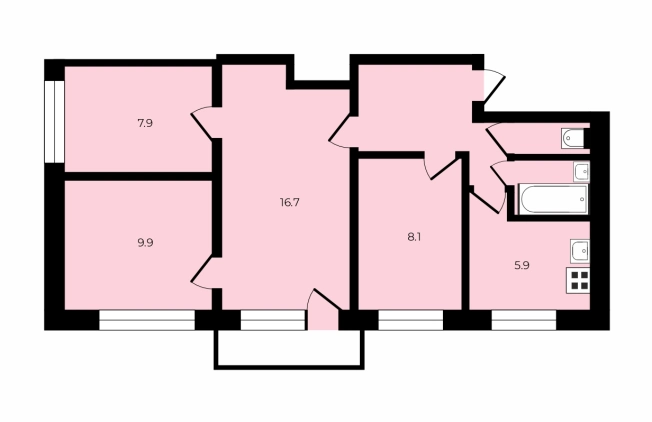 Купить квартиру в Вологодской области. Вариант № 872799, 25, площадь -  квм, цена 4090000 рублей