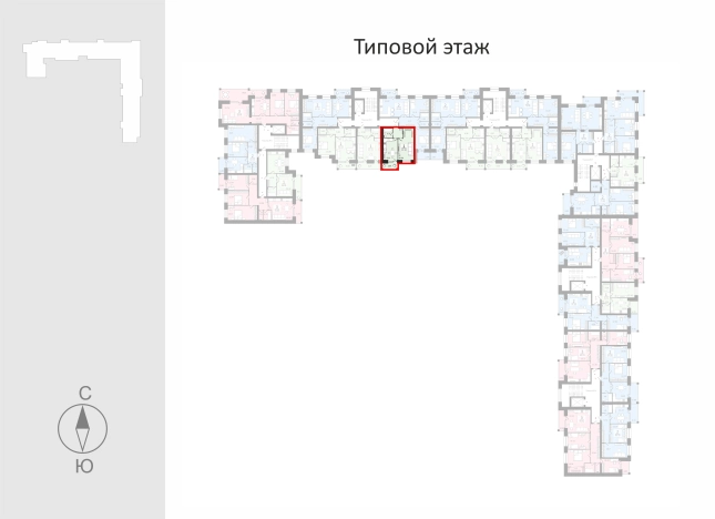 . Вариант № 106728, 1, площадь - 43.58 квм, цена 6537000.0000 рублей