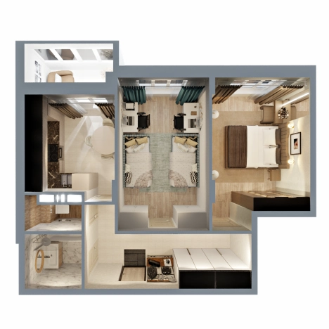 Купить квартиру в новостройках в ЖК Маршал в Коврове. Вариант № 2731691, 5, площадь -  квм, цена 6408660 рублей