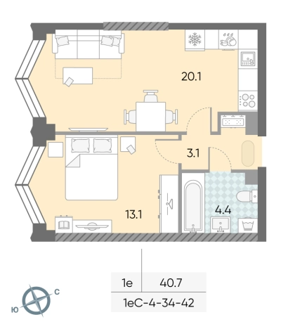 Купить квартиру у метро ЗИЛ в Москве. Вариант № 8071013, 0, площадь -  квм, цена 23462573 рублей