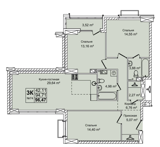 Купить пятикомнатную квартиру в Нижегородской области. Вариант № 9324971, 0, площадь -  квм, цена 16050000 рублей