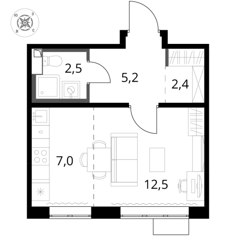 Купить квартиру в районе Молжаниновский в Москве. Вариант № 9825233, 0, площадь -  квм, цена 10138000 рублей