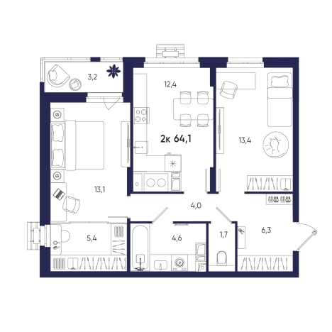 Купить квартиру на вторичке на улице Щербакова в Пензе. Вариант № 10320356, 0, площадь -  квм, цена 7275350 рублей