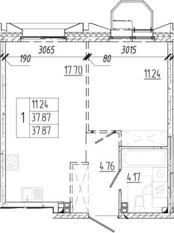 Купить двухкомнатную квартиру у метро Девяткино в Ленинградской области. Вариант № 6250814, 0, площадь -  квм, цена 6100857 рублей