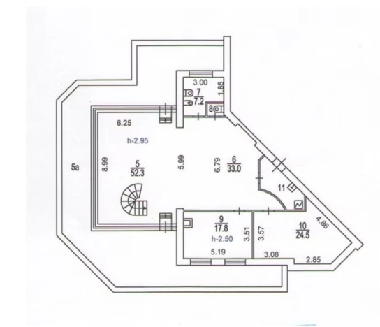 Купить трехкомнатную квартиру у метро Минская в Москве. Вариант № 21591, 5, площадь -  квм, цена 199500000 рублей