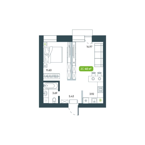 Купить двухкомнатную квартиру в новостройках на улице Коминтерна в Новосибирске. Вариант № 10026589, 0, площадь -  квм, цена 7040000 рублей