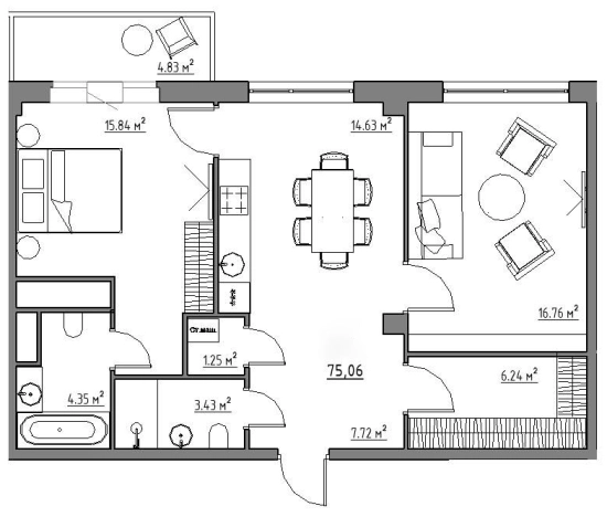 Купить двухкомнатную квартиру в районе Расторгуево в Видном. Вариант № 3569606, 0, площадь -  квм, цена 15744996 рублей