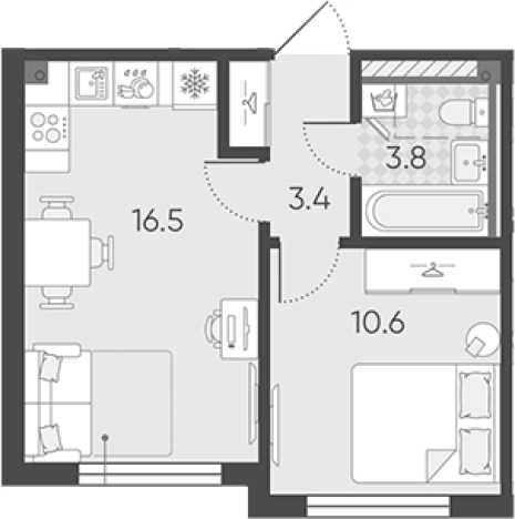 Купить двухкомнатную квартиру в новостройках в ЖК Пулково Lake в Санкт-Петербурге. Вариант № 7597056, 0, площадь -  квм, цена 8973566 рублей