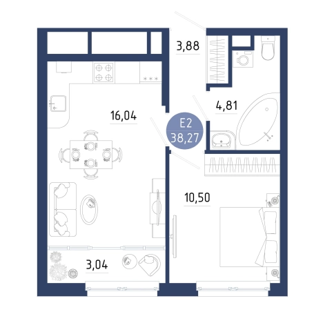 Купить квартиру в новостройках на улице Михайловское шоссе в Рязани. Вариант № 102353, 0, площадь - квм, цена 4629522 рублей