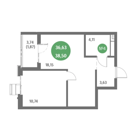 Купить однокомнатную квартиру в ЖК Стрижи в Приморском крае. Вариант № 10291211, 0, площадь -  квм, цена 7680000 рублей