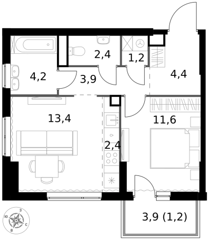 Купить квартиру в районе Гольяново в Москве. Вариант № 9716588, 0, площадь -  квм, цена 17035170 рублей