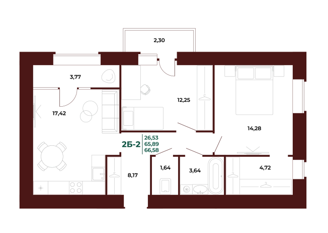 Купить двухкомнатную квартиру в новостройках в ЖК Жилой комплекс "Арбери" в Пензе. Вариант № 418745, 0, площадь -  квм, цена 8204500 рублей