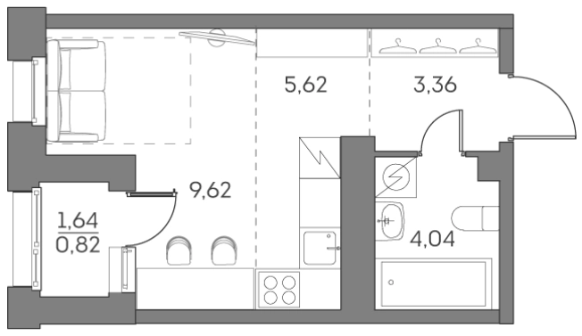 Купить Студию в новостройках у метро Нижегородская в Москве. Вариант № 842165, 0, площадь -  квм, цена 12831029 рублей