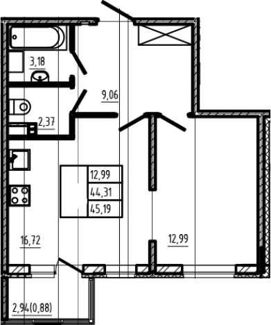 Купить двухкомнатную квартиру в новостройках в Сертолове. Вариант № 6963020, 0, площадь -  квм, цена 9806230 рублей