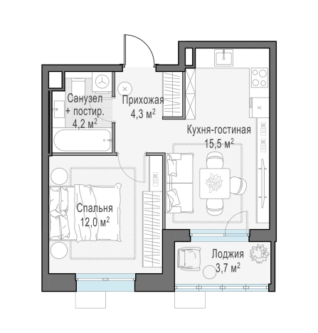 Купить квартиру на вторичке в ЖК Новое Пушкино в Пушкине. Вариант № 165981, 0, площадь -  квм, цена 7040000 рублей