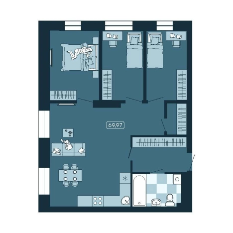Купить четырехкомнатную квартиру в Приморском крае. Вариант № 5460245, 0, площадь -  квм, цена 11657002 рублей