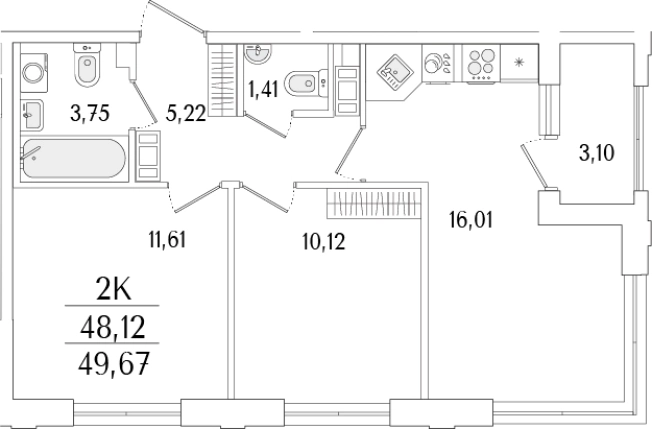 Купить трехкомнатную квартиру в новостройках в ЖК Гранат в Санкт-Петербурге. Вариант № 6258730, 0, площадь -  квм, цена 18623693 рублей