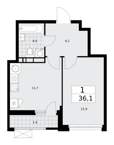 Купить квартиру в новостройках в ЖК Бунинские кварталы в Москве. Вариант № 111542, 0, площадь -  квм, цена 16680005 рублей