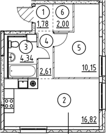 Купить двухкомнатную квартиру у метро Пролетарская в Ленинградской области. Вариант № 6898006, 0, площадь -  квм, цена 5896524 рублей