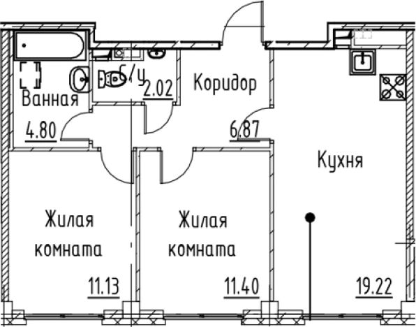 Купить трехкомнатную квартиру в ЖК Кронфорт в Санкт-Петербурге. Вариант № 6830749, 0, площадь -  квм, цена 15448720 рублей