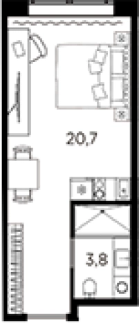 Купить квартиру в новостройках у метро Кировский завод в Санкт-Петербурге. Вариант № 6228709, 0, площадь -  квм, цена 5059396 рублей