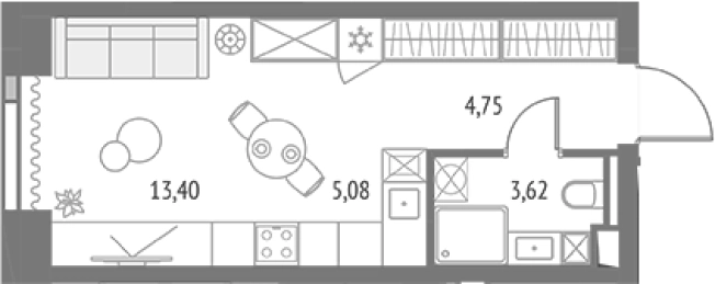 Купить Студию в районе Бутырский в Москве. Вариант № 111810, 0, площадь -  квм, цена 19180121 рублей