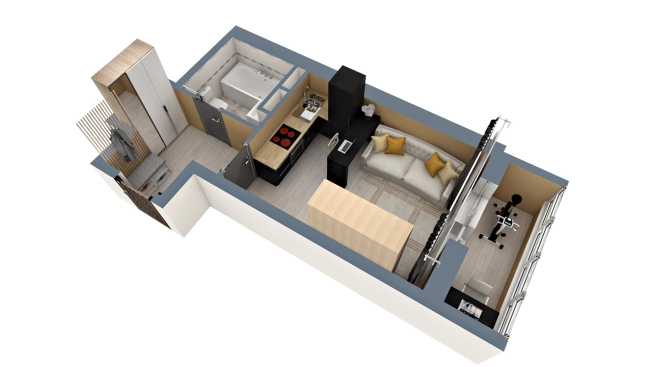Купить Студию в Владимирской области. Вариант № 5252298, 4, площадь -  квм, цена 3514050 рублей