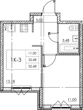 Купить квартиру в ЖК Стороны Света 2 в Ленинградской области. Вариант № 7790927, 0, площадь -  квм, цена 4215720 рублей