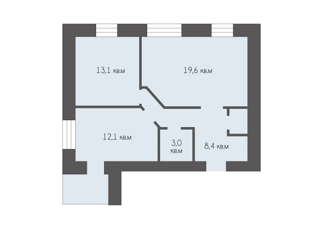 Купить квартиру на вторичке в районе Московский в Рязани. Вариант № 8889140, 21, площадь -  квм, цена 6670000 рублей