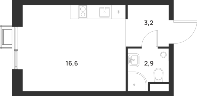 Купить Студию на улице Разведчика Дейча в Москве. Вариант № 10415184, 0, площадь -  квм, цена 11589695 рублей