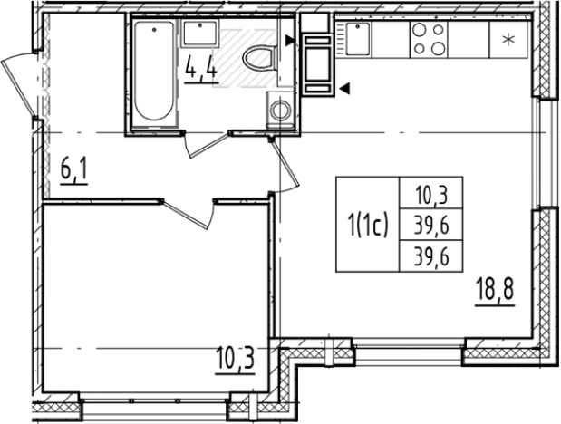 Купить двухкомнатную квартиру в ЖК Большая Охта в Санкт-Петербурге. Вариант № 6244211, 0, площадь -  квм, цена 13582404 рублей