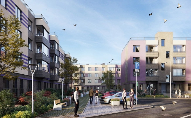 Купить двухкомнатную квартиру на улице Кутышева в Ленинградской области. Вариант № 66674, 3, площадь -  квм, цена 5918125 рублей