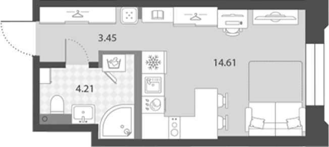 Купить Студию в ЖК Цивилизация на Неве в Санкт-Петербурге. Вариант № 7851412, 0, площадь -  квм, цена 7498464 рублей
