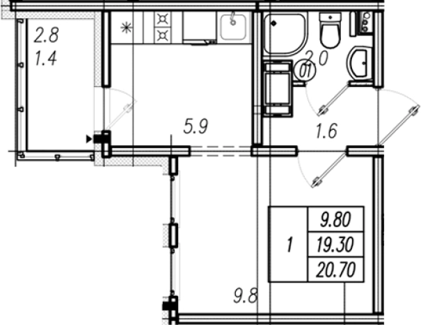 Купить Студию на вторичке в ЖК Цветной город в Санкт-Петербурге. Вариант № 9635443, 0, площадь -  квм, цена 4091499 рублей