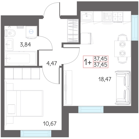Купить квартиру в новостройках в Тобольске. Вариант № 159526, 0, площадь -  квм, цена 4450000 рублей