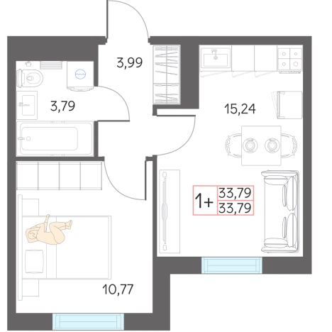 Купить квартиру в новостройках в Тобольске. Вариант № 159522, 0, площадь -  квм, цена 3800000 рублей