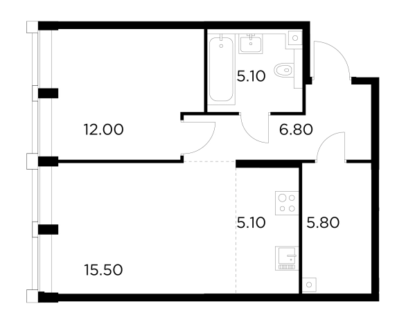Купить квартиру у метро Балтийская в Москве. Вариант № 9104466, 1, площадь - квм, цена 27275300 рублей