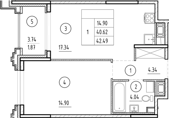 Купить двухкомнатную квартиру на улице 24-я линия Васильевского острова в Санкт-Петербурге. Вариант № 6230934, 0, площадь -  квм, цена 20867263 рублей